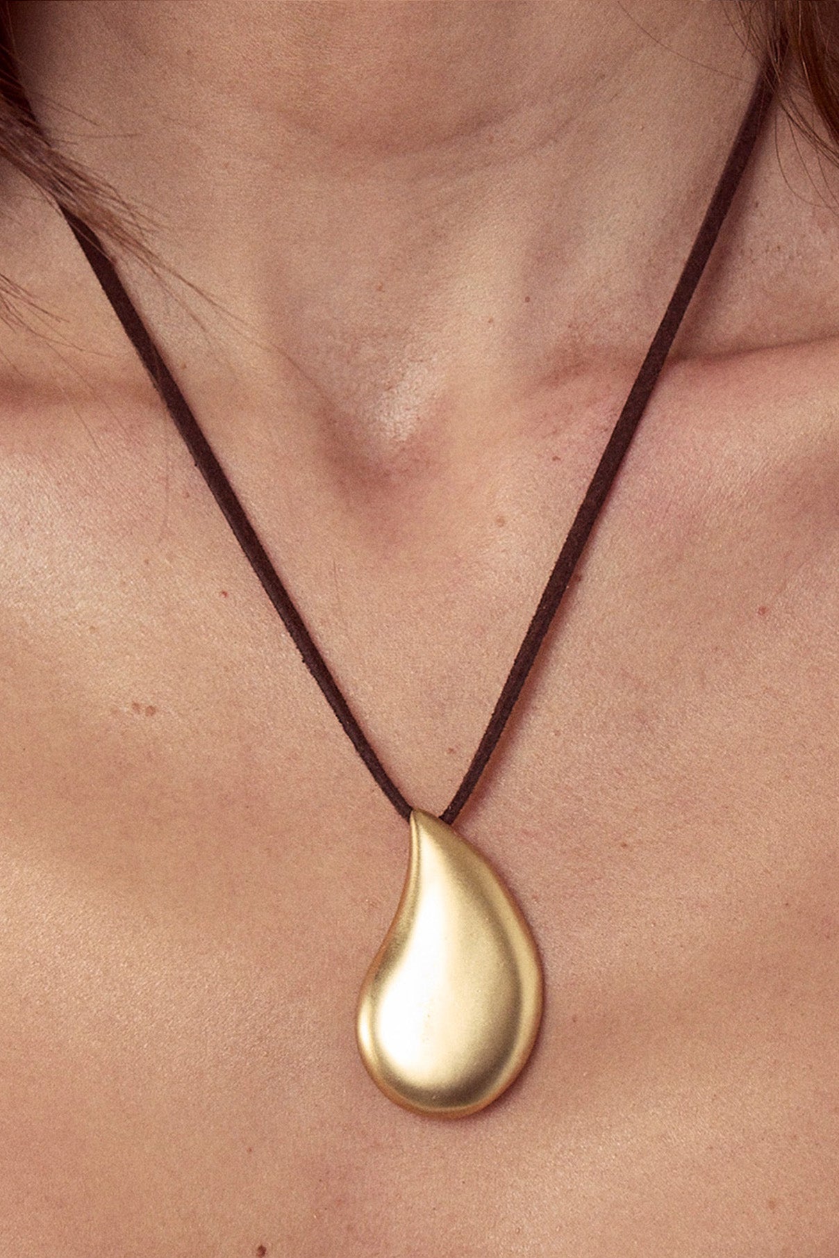 004 Brushed Gold Pendant