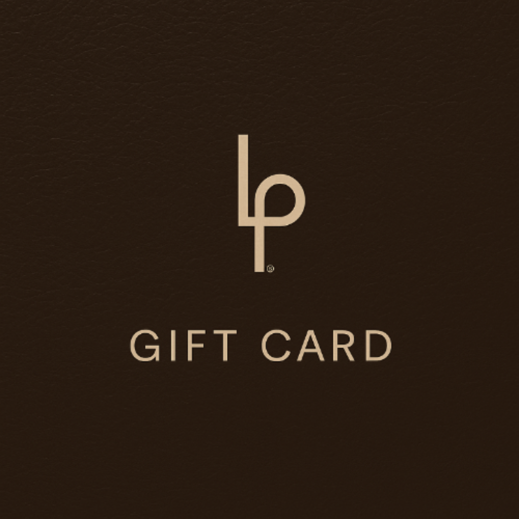 Linea Pelle logo on a gift card
