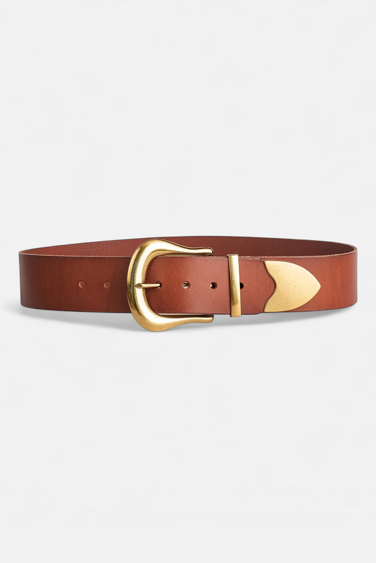 ? Linea Pelle Brown Leather Belt ? Considered from every angle. Shop Ledger main image 4