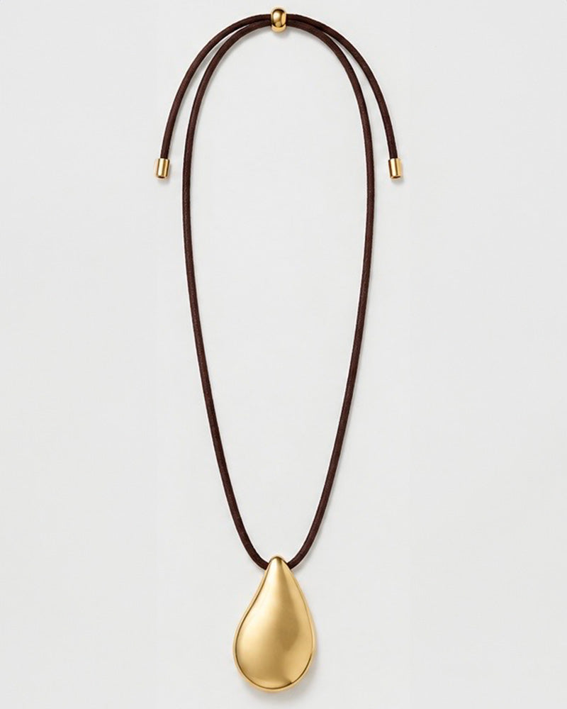 004 / Brushed Gold Pendant