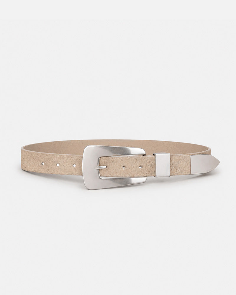 Logan Belt / Wheat Hair Calf